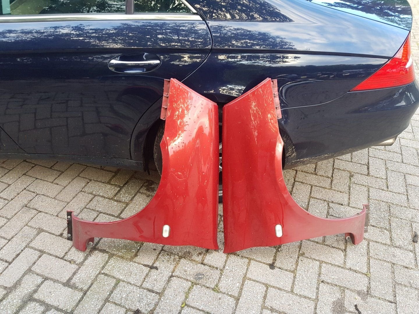 RENAULT CLIO VOORSCHERMEN BJ 2001 2006, Auto-onderdelen, Gebruikt, -, -, Ophalen of Verzenden