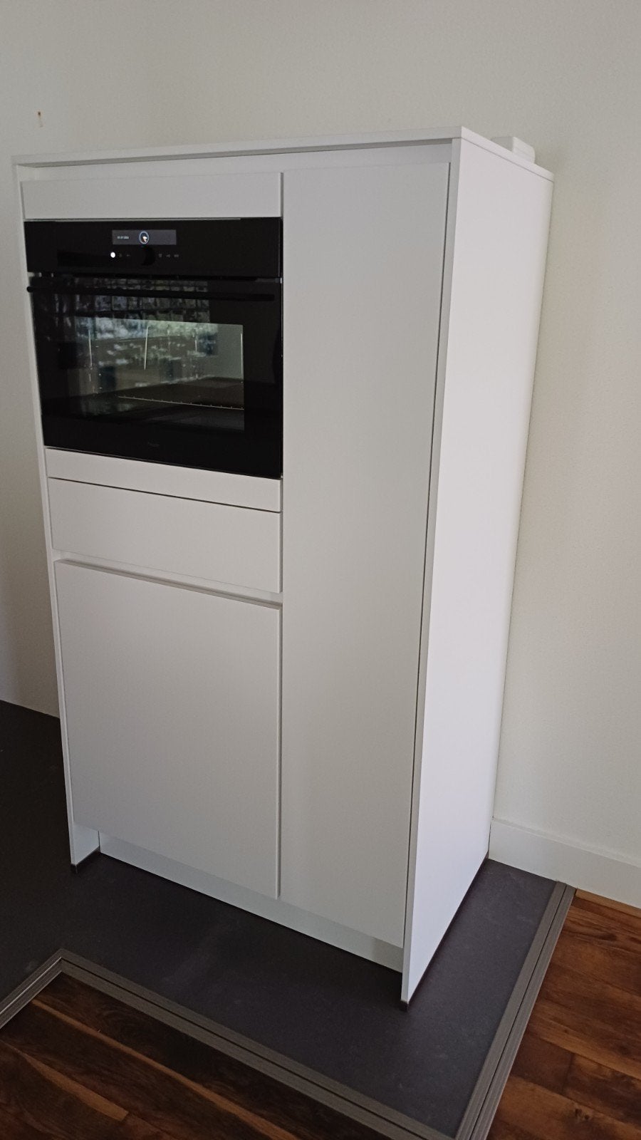 zgan wit keukenblokje met nieuwe Pelgrim electrische oven, Ophalen, Nieuw, Wit, Enkelwandige keuken