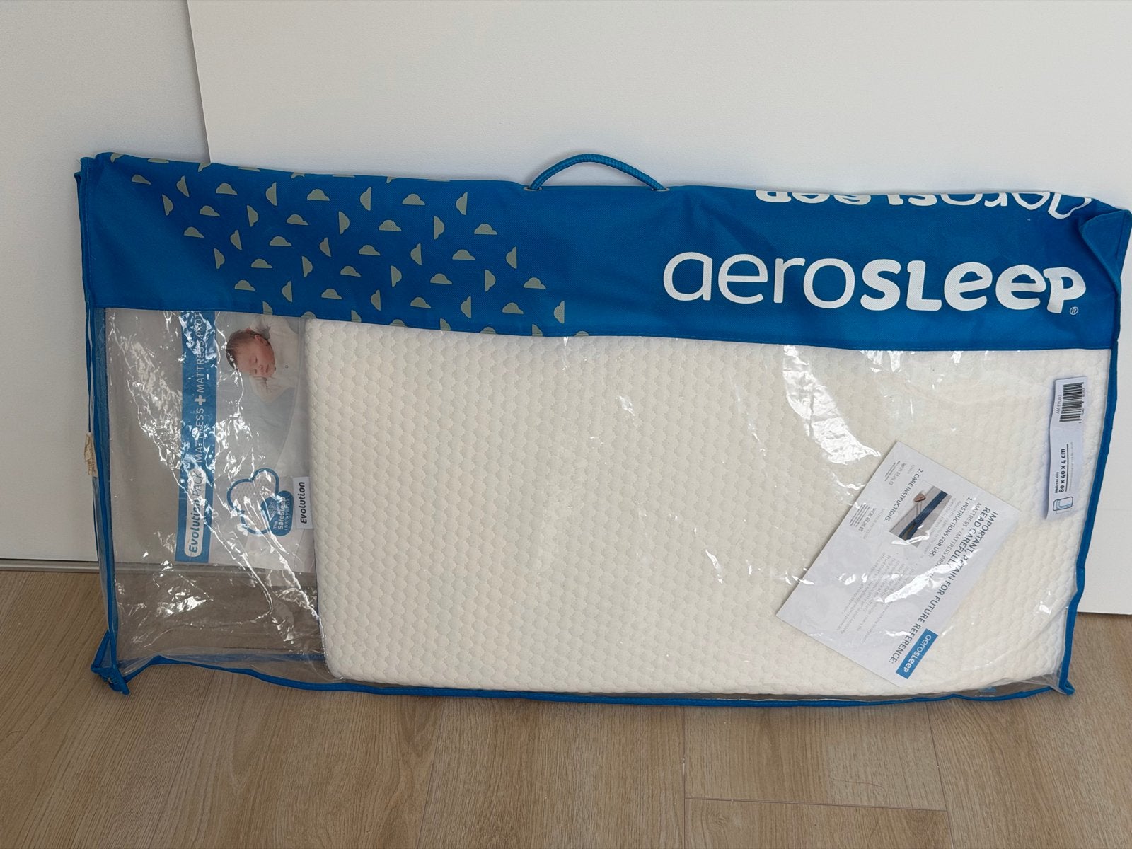 Aerosleep Evolution Matras, Ophalen, Eenpersoons, Matrasbeschermer, Wit