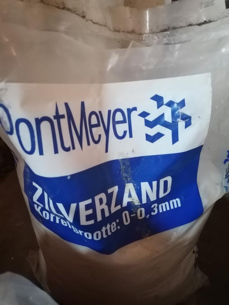 Zilverzand PontMeyer  1 aangebroken zak, Ophalen, Nieuw, Zilverzand