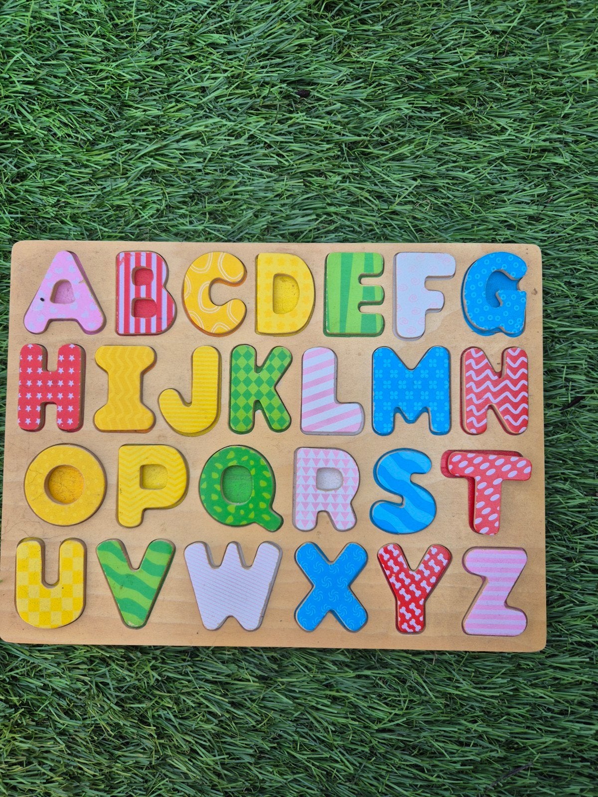 Houten Alfabet Puzzel - Educatief Speelgoed, Kinderen en Baby's, Speelgoed | Educatief en Creatief, Ophalen of Verzenden, Gebruikt
