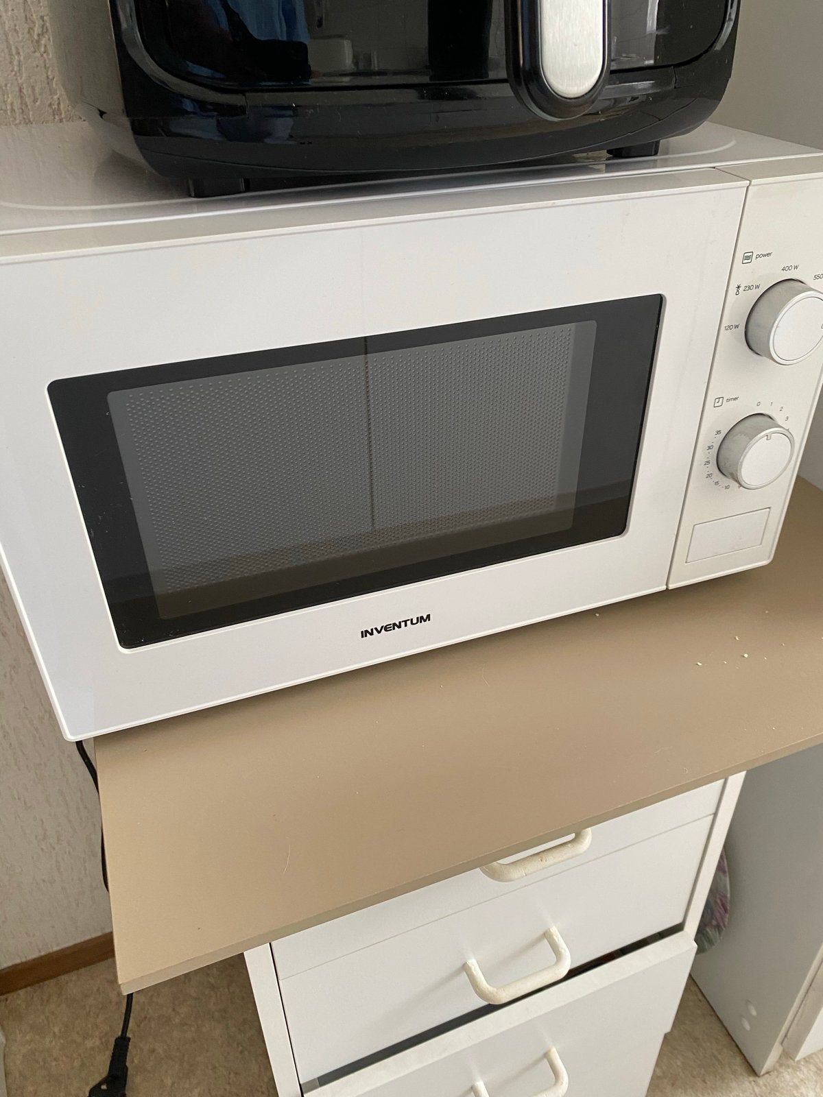 Inventum Magnetron - Wit, Witgoed en Apparatuur, Magnetrons, Ophalen, Draaiplateau, Magnetron, Zo goed als nieuw