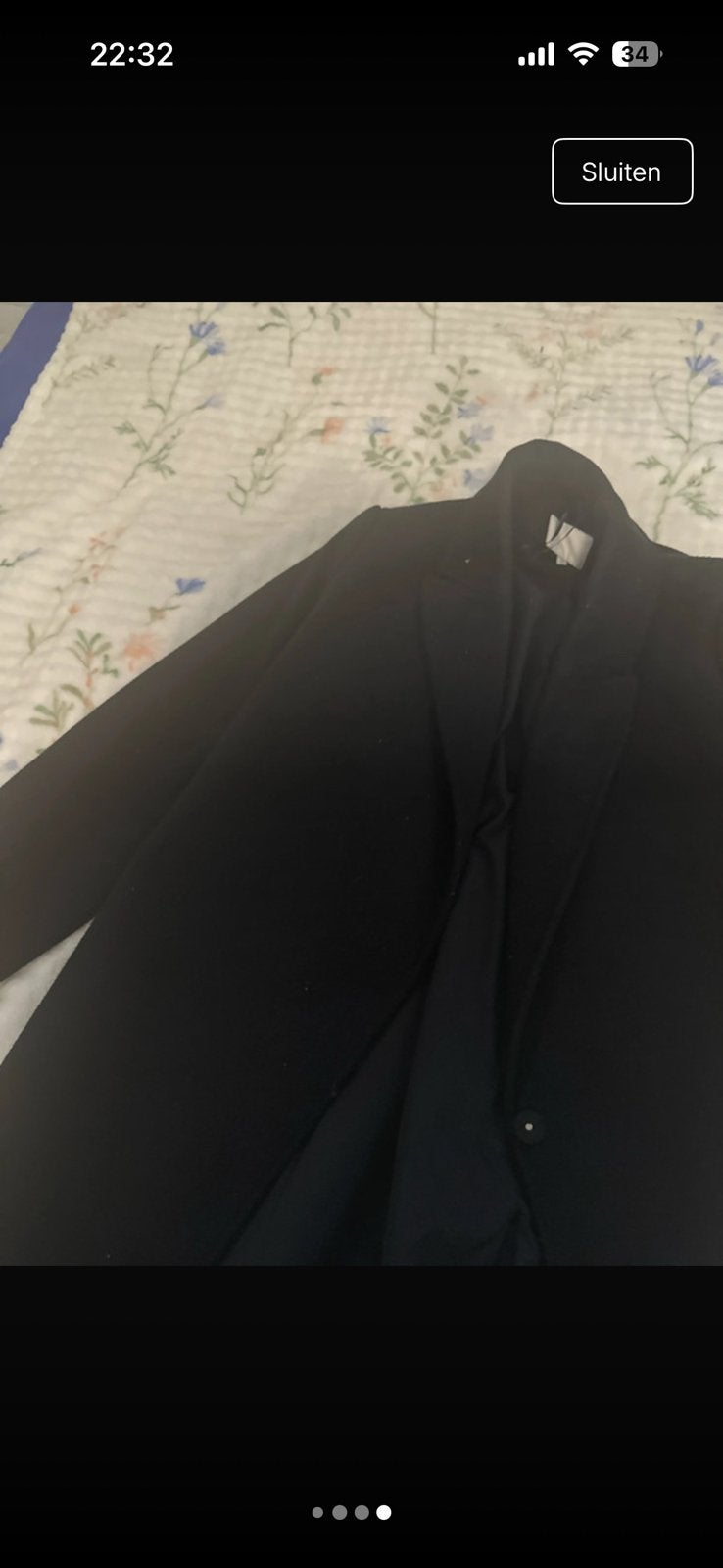 Zwarte Blazer Jas, Verzenden, Zo goed als nieuw, Maat 42/44 (L), Zwart