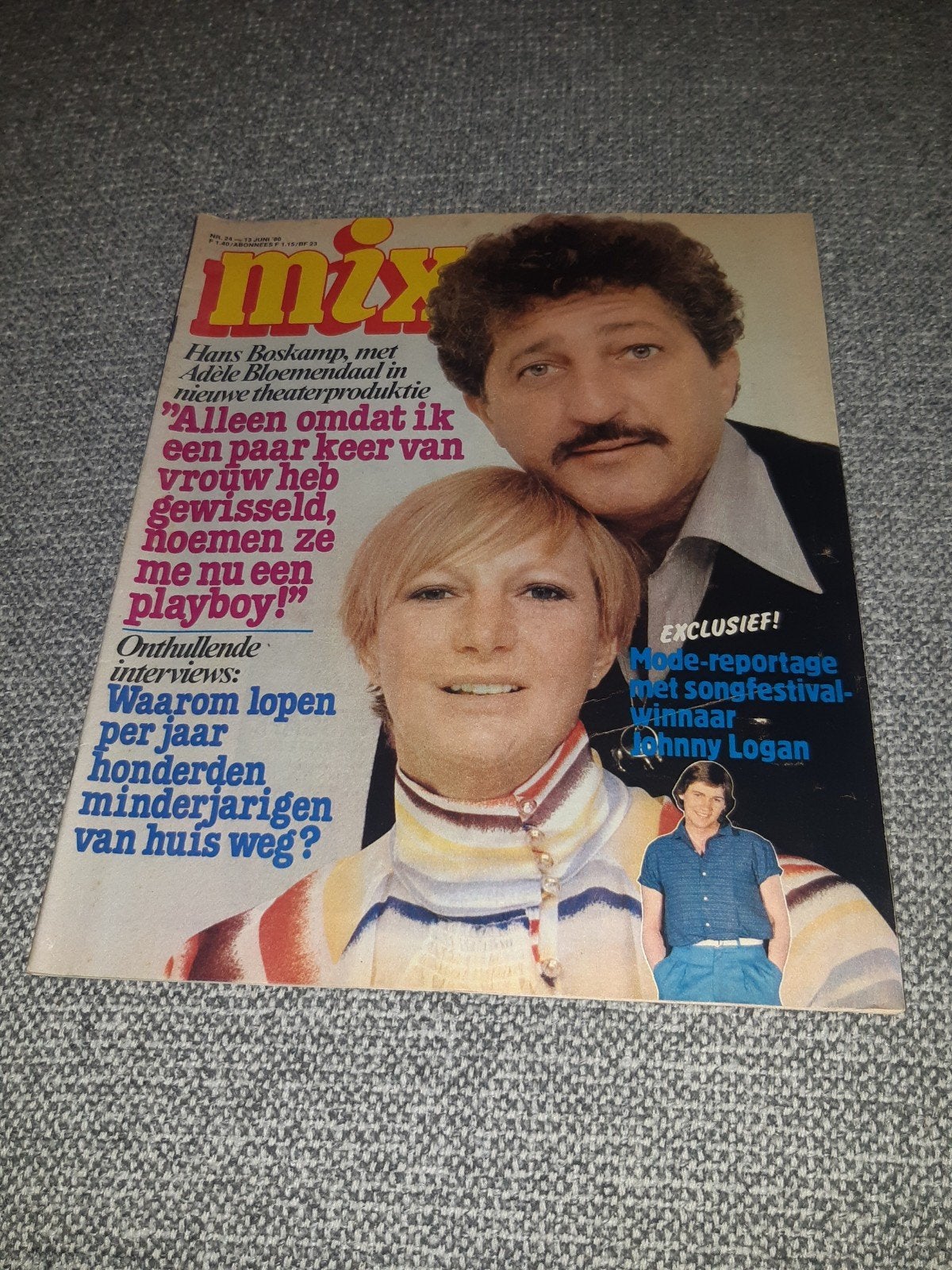 24.Mix 1980. Hans Boskamp. Adele Bloemendaal. Johnny Logan., Verzenden, 1980 tot heden, Tijdschrift