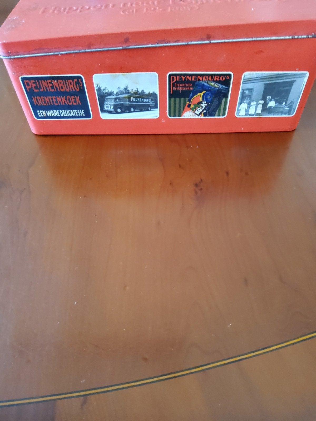 Vintage Peijnenburg Koekblik - Happpen naar Peijnenburg, Ophalen, Gebruikt, Koek(jes)