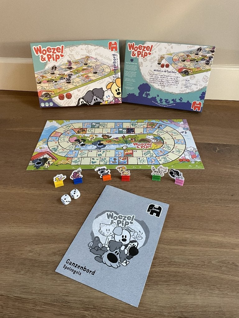 Ganzenbord Woezel & Pip, Vijf spelers of meer, Ophalen of Verzenden, Zo goed als nieuw, Jumbo