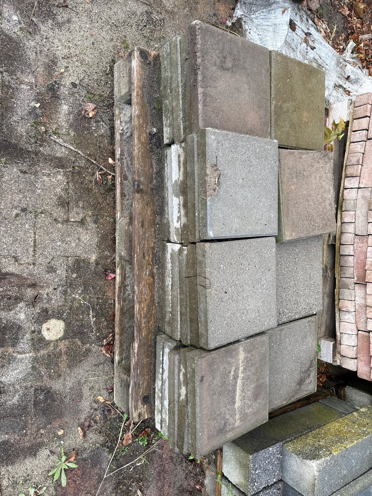 Stoeptegels 30x30 - 34 stuks, Tuin en Terras, Ophalen, Gebruikt, Minder dan 5 m², Beton