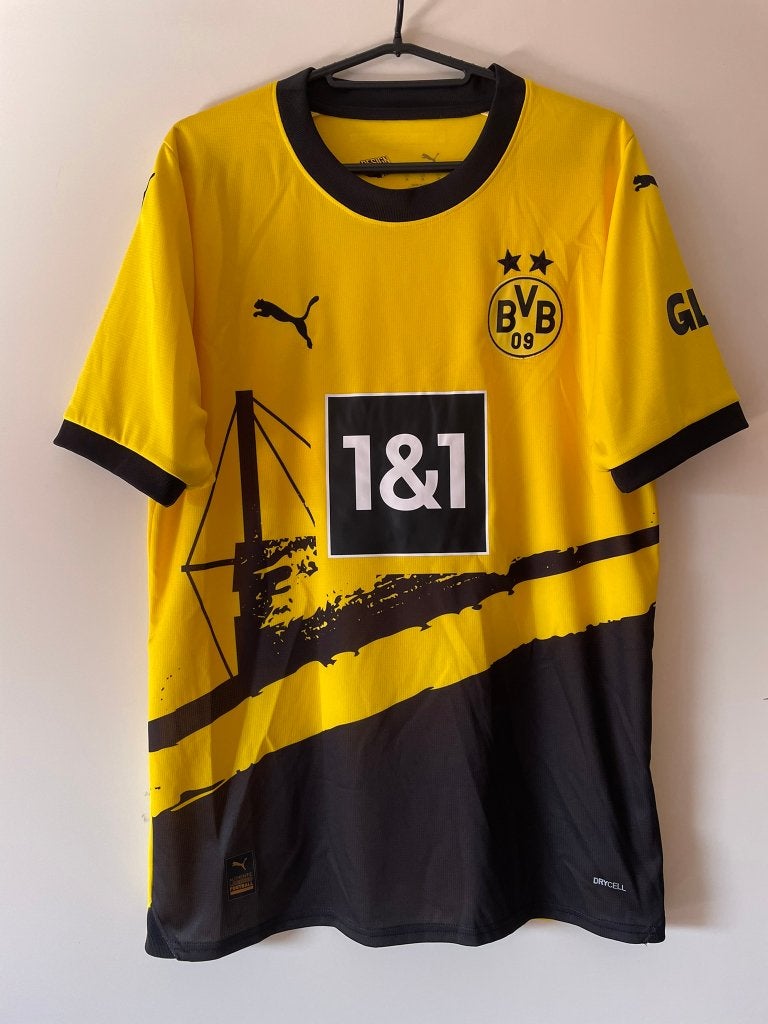 Borussia Dortmund BVB Puma 23/24 Home Voetbalshirt Maat M, Puma, Geel, Zo goed als nieuw, Voetbal