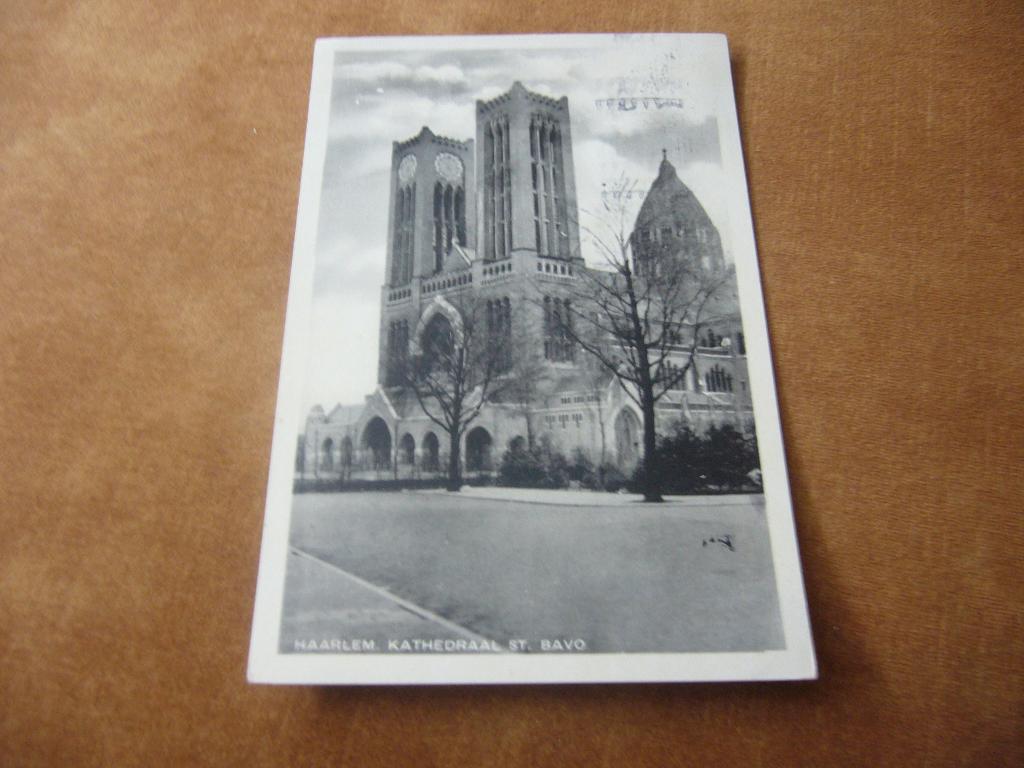 HAARLEM  =  KATHEDRAAL ST. BAVO   1944, Ophalen of Verzenden, 1940 tot 1960, Gelopen, Noord-Holland