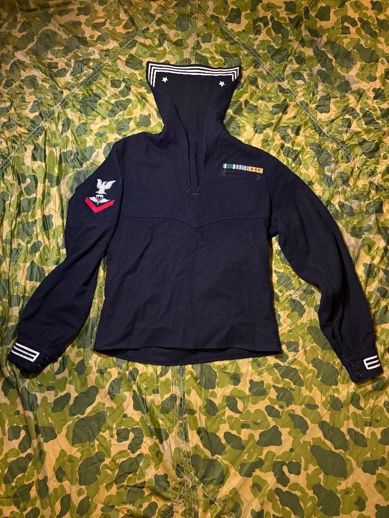 Tweede wereldoorlog US navy jumper rigger, Ophalen of Verzenden, Marine, Amerika, Kleding of Schoenen