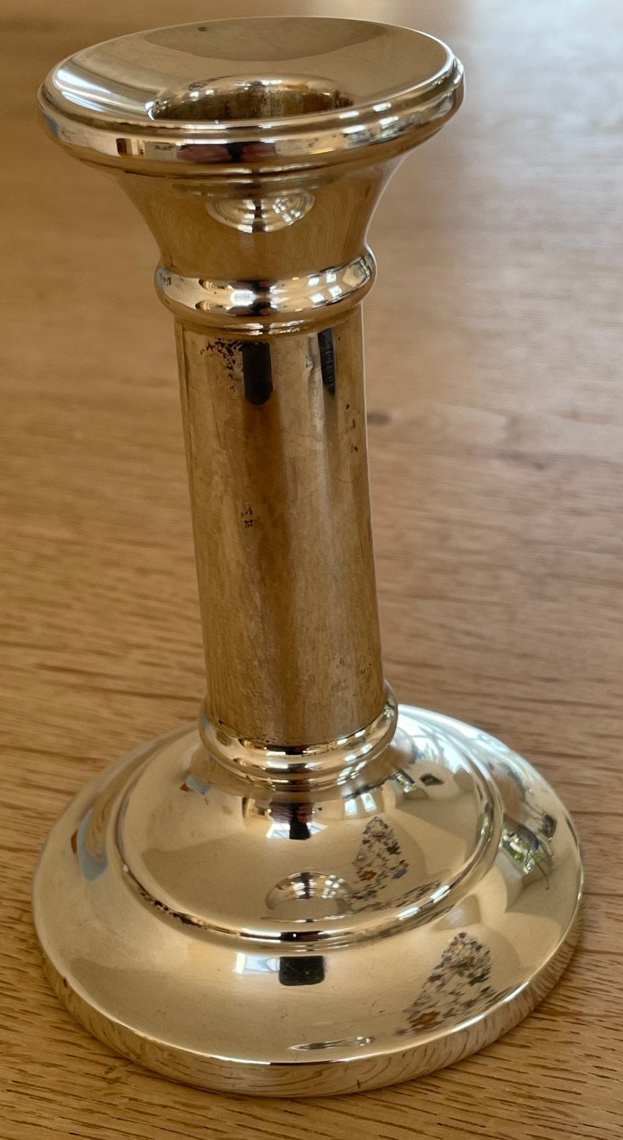 Zilveren kandelaar Nederlands, Gebruikt, Ophalen of Verzenden, 11 cm, Kandelaar