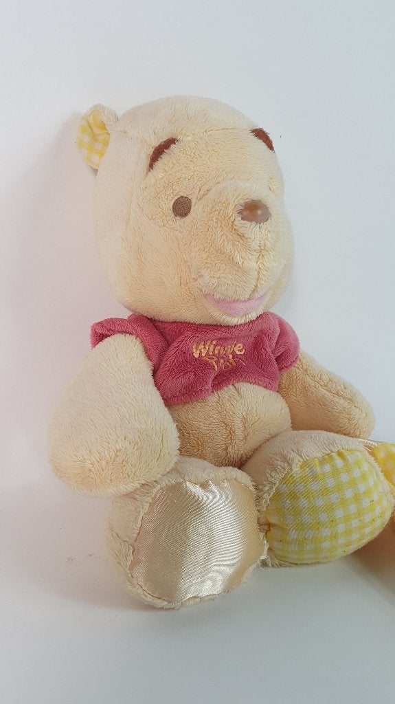 Winnie de Poeh knuffel met tutdoek. 30cm. 8B9, Tweedehands verkoop, Tweedehands verkoop, Gebruikt, Beer