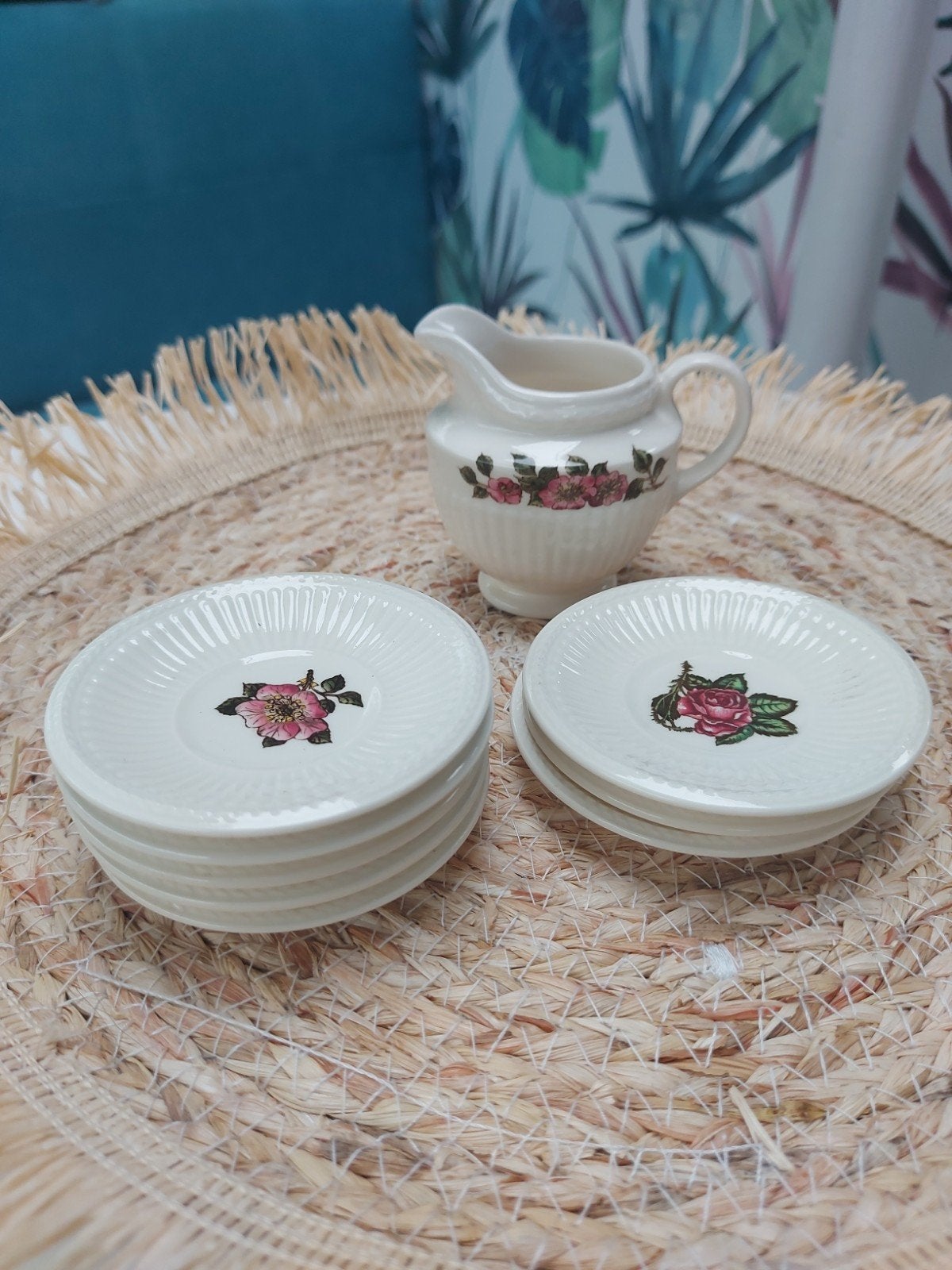Wedgwood moss rose en briar rose, Ophalen of Verzenden