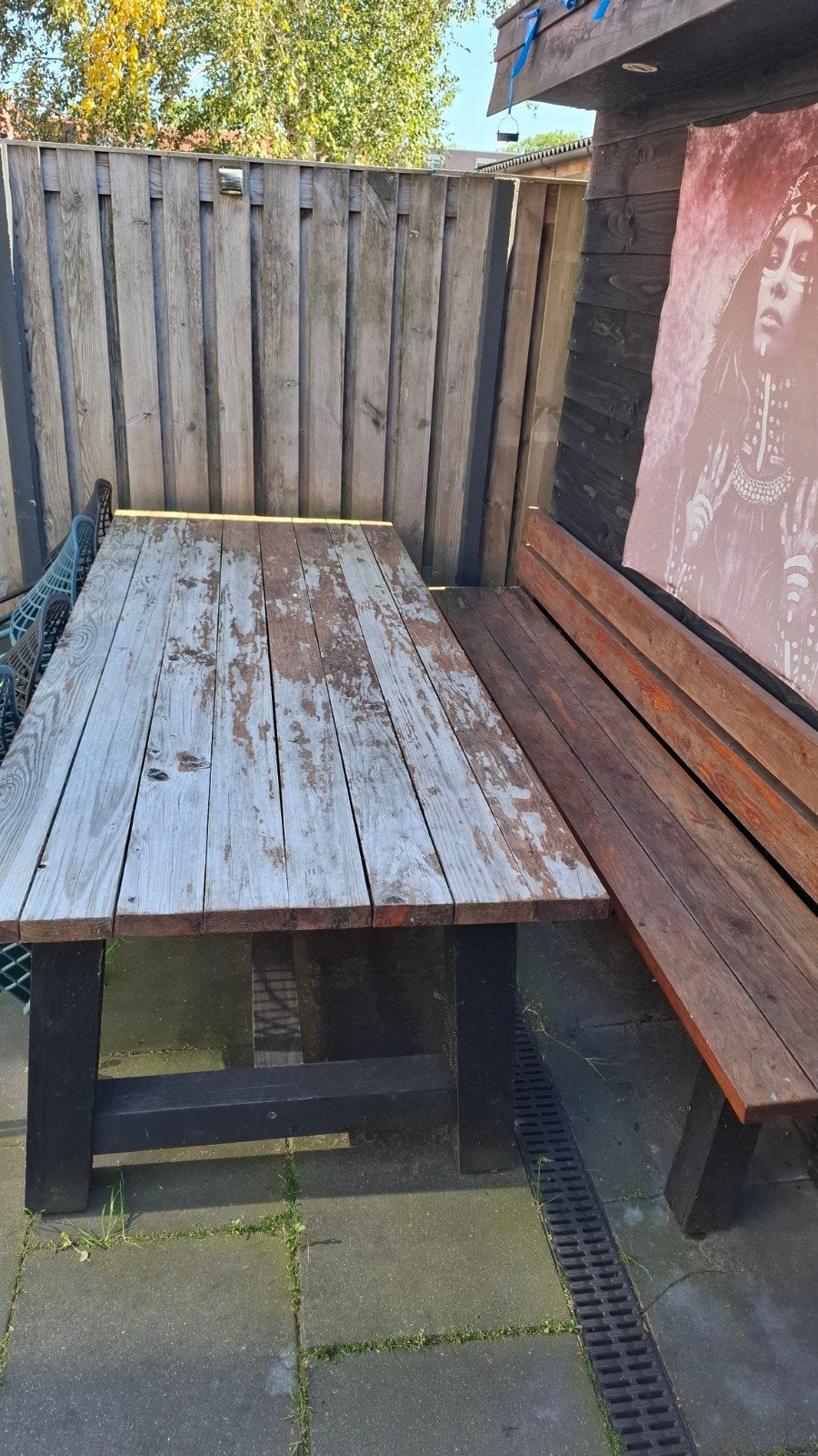 Douglas tuinset, Ophalen, Gebruikt, Rechthoekig, Hout