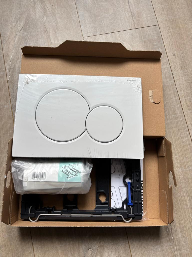 Geberit Sigma01 bedieningsplaat voor toilet - Wit, Verzenden, Nieuw, Toilet