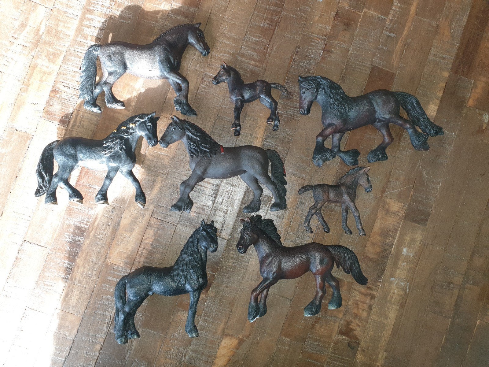familie Friezen schleich, Ophalen of Verzenden, Zo goed als nieuw, Hond of Kat, Beeldje of Figuurtje