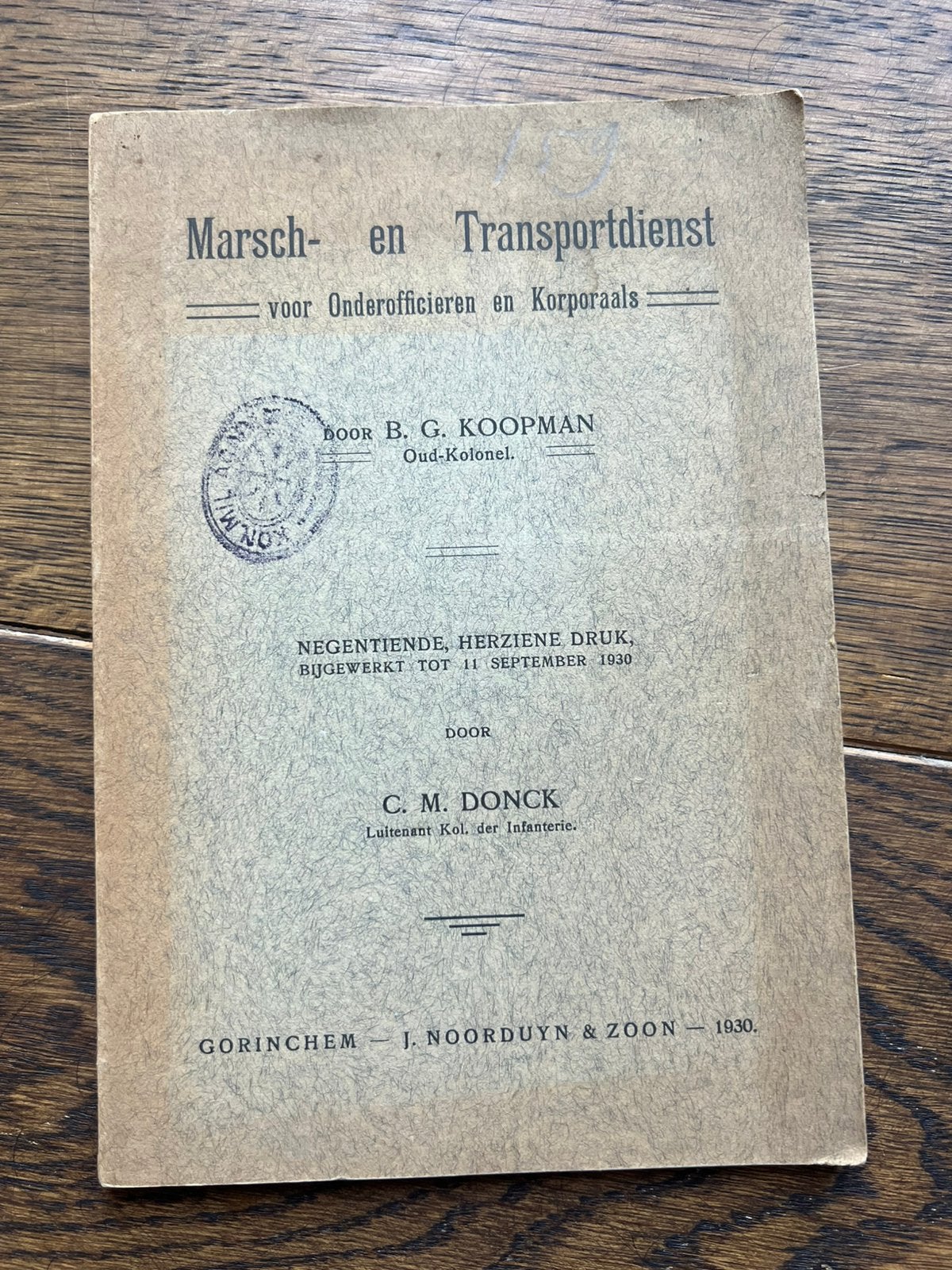 Nederlands mobilisatie voorschrift transport mars tram trein, Verzamelen, Verzenden, Foto of Poster, Nederland