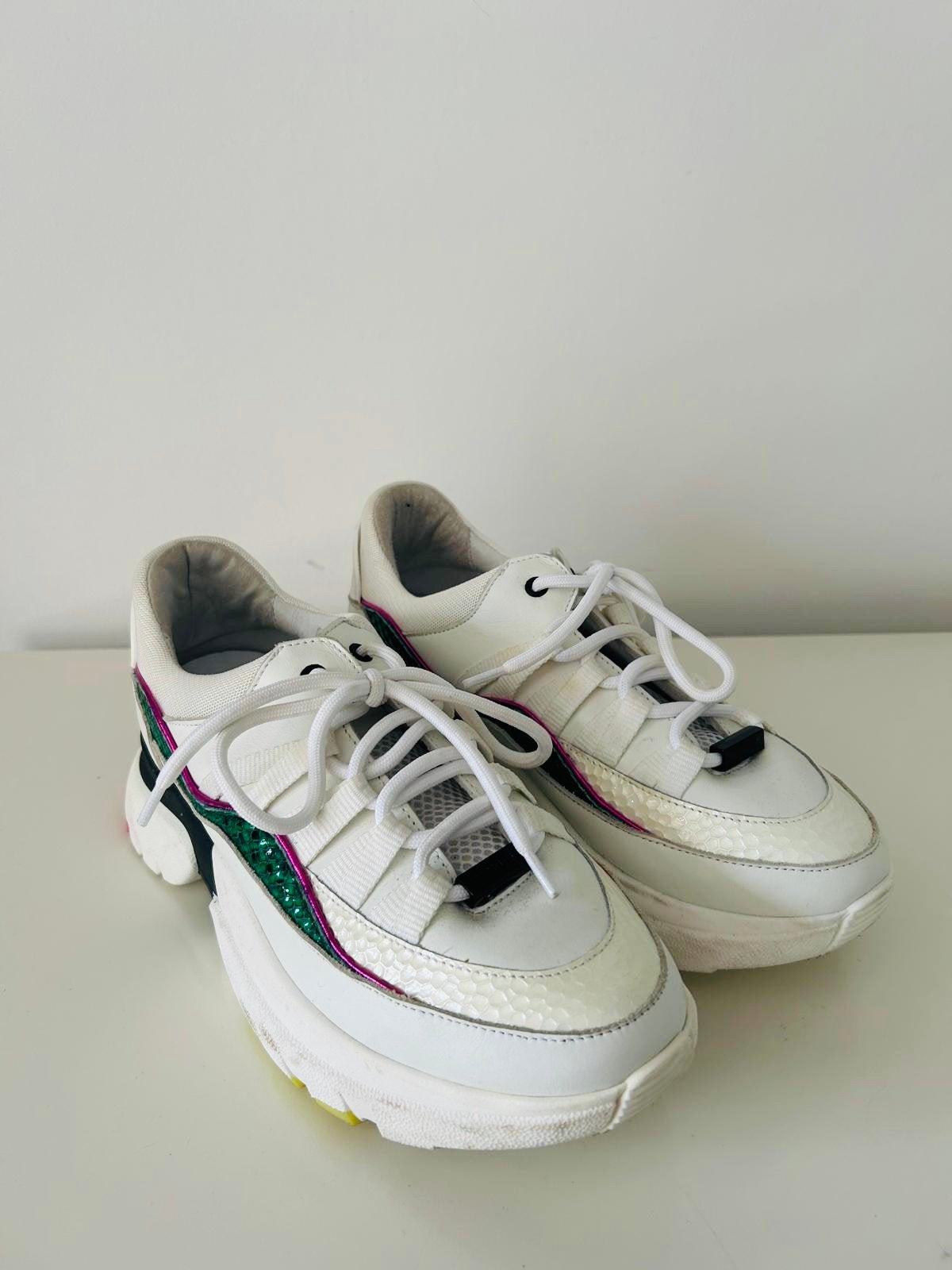 Rehab Nicolette mooie witte sneakers maat 41, Verzenden, Wit, Sneakers of Gympen, Zo goed als nieuw