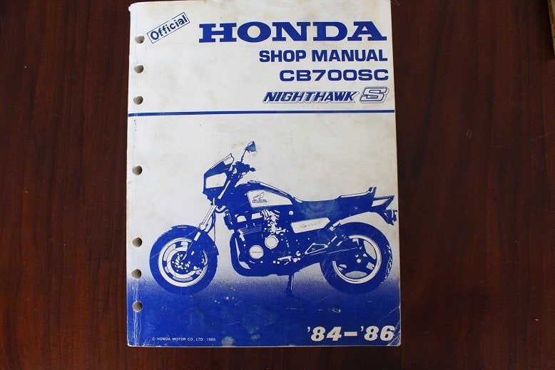 Honda CB700 SC Nighthawk 1984-1986 motorcycle shop manual, Motoren, Ophalen of Verzenden, Honda