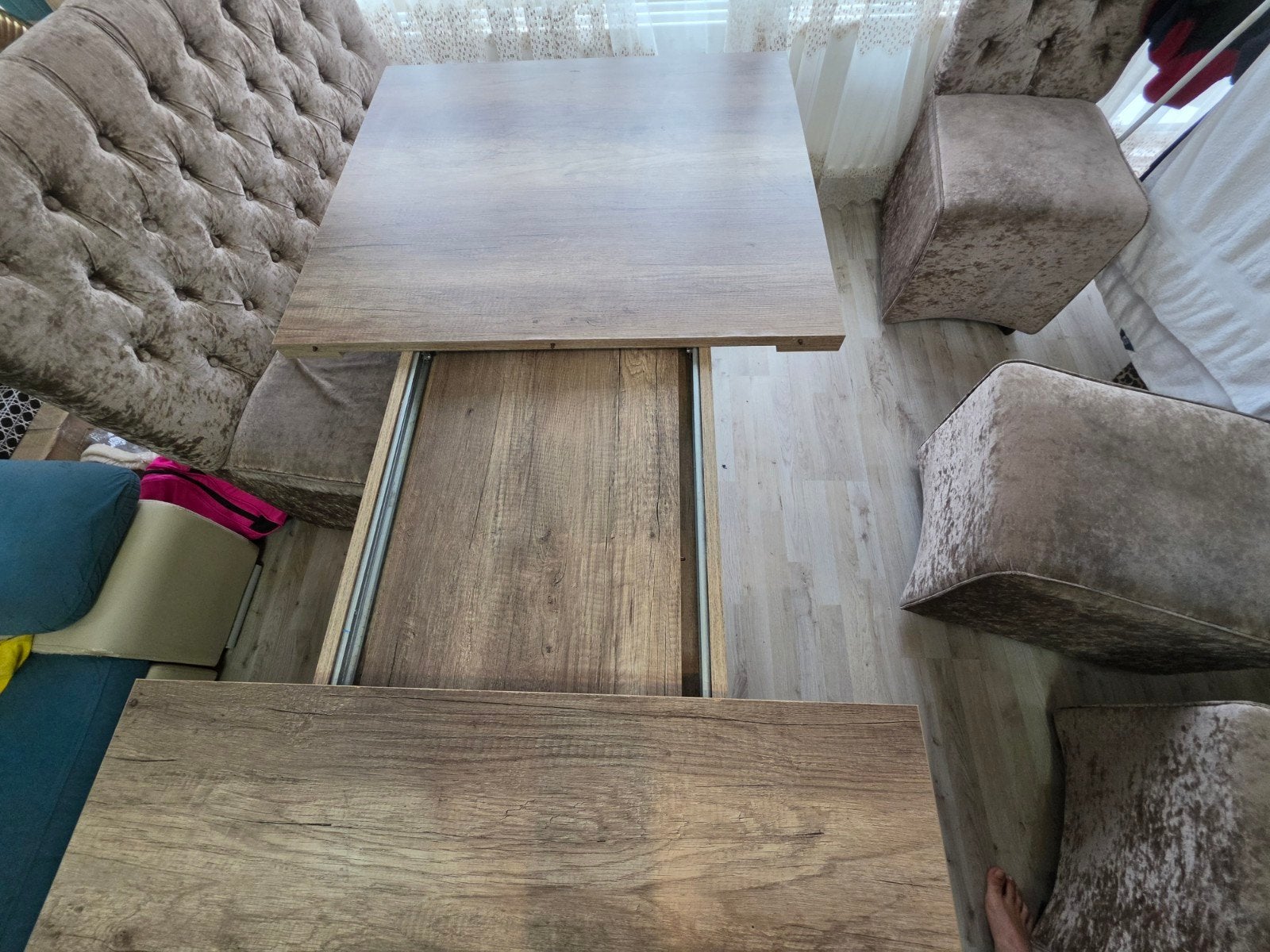 Uitschuifbare Eettafel - Modern en Praktisch, Gebruikt, 100 tot 150 cm, Modern, Vier personen