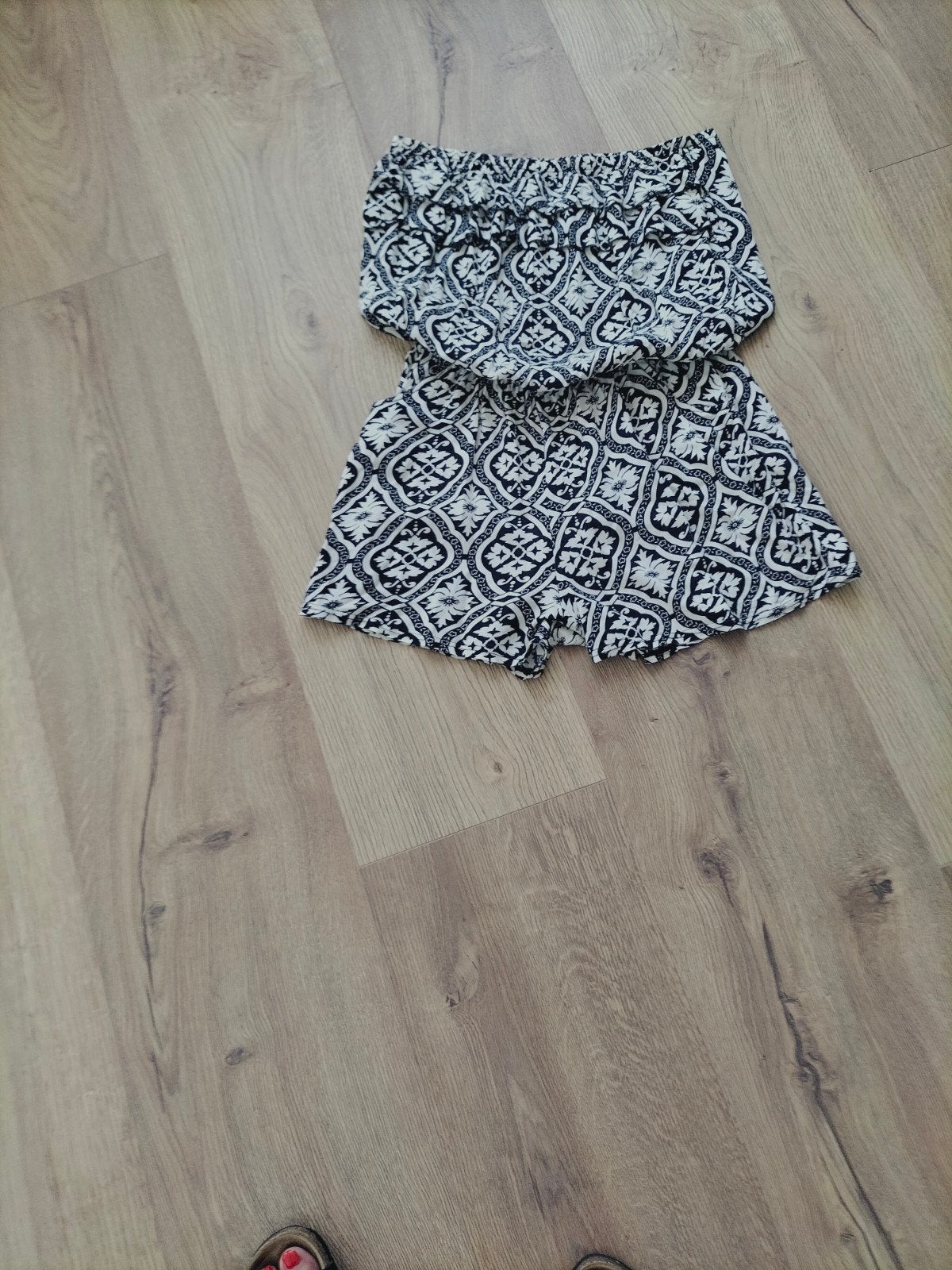 strapless zomer broekpak, Verzenden, Zo goed als nieuw, Maat 38/40 (M)