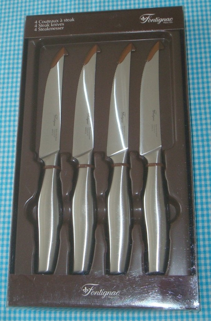 FONTIGNAC 4 steakmessen -vleesmesssen messen NIEUW!, Nieuw, Ophalen of Verzenden, Rvs of Chroom, Vaatwasserbestendig