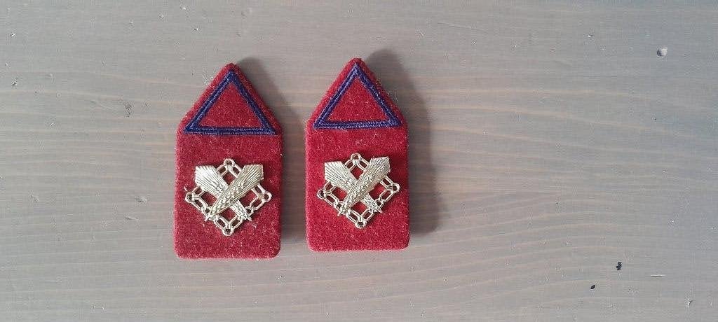 kraagspiegels, Ophalen of Verzenden, Landmacht, Nederland, Embleem of Badge