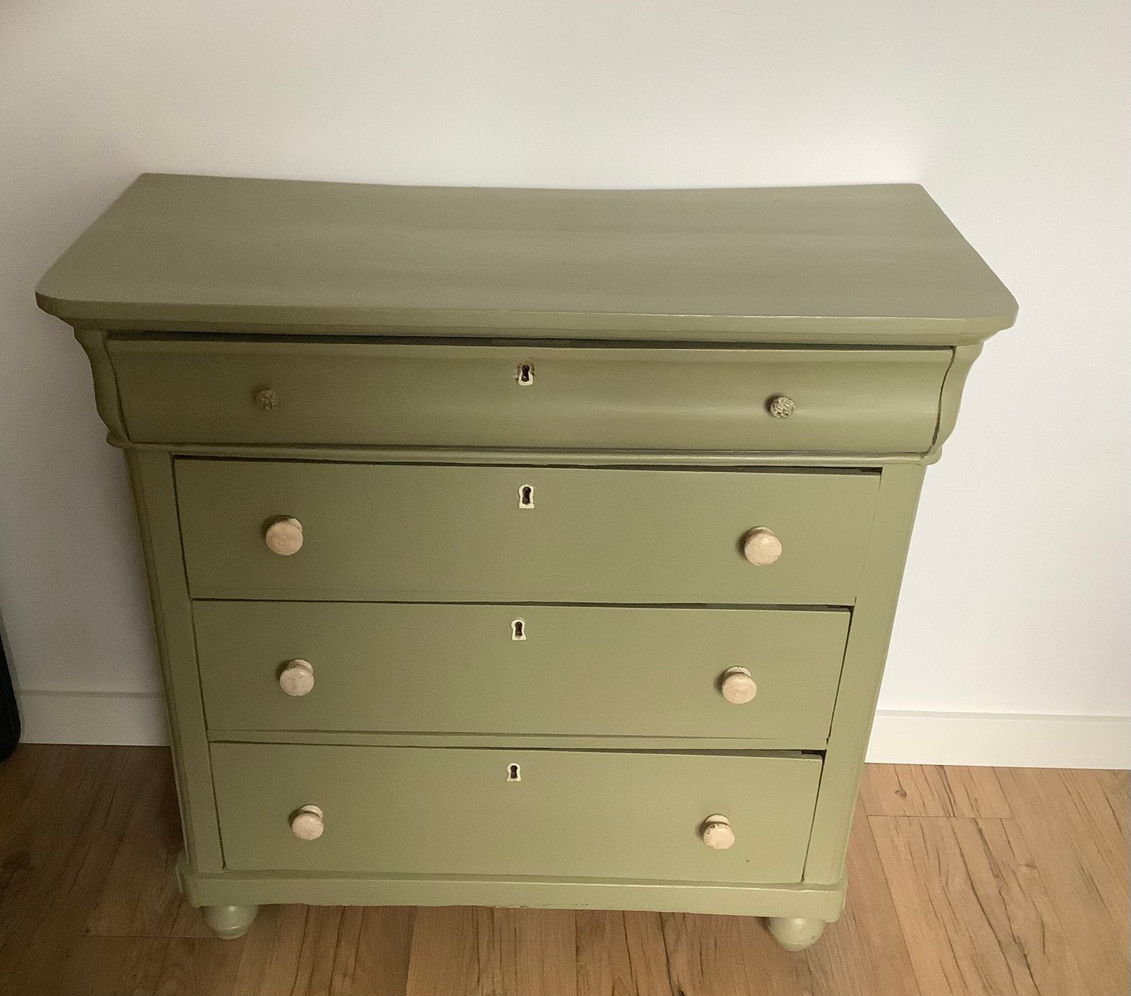 Oud Biedermeier ladekastje, Huis en Inrichting, Ophalen, Gebruikt, 50 tot 100 cm, 3 of 4 laden