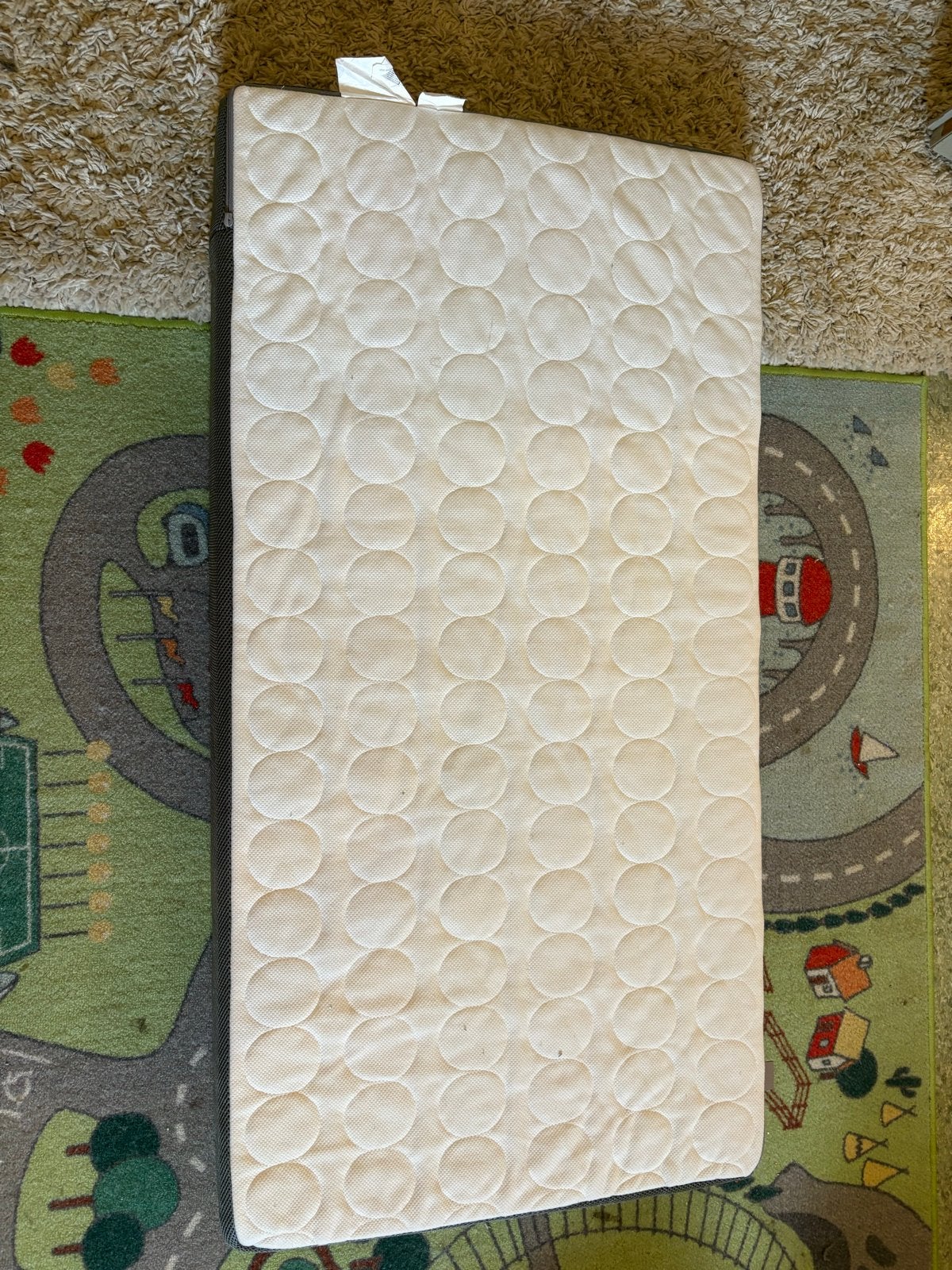 IKEA HIMLAVALV baby 3D matras ledikant 60x120, Ophalen, Gebruikt, 190 cm of minder, Matras