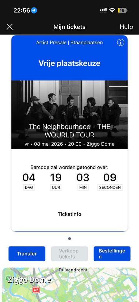 1 platinum kaartje voor the neighbourhood 8 mei 2026, Eén persoon, Mei