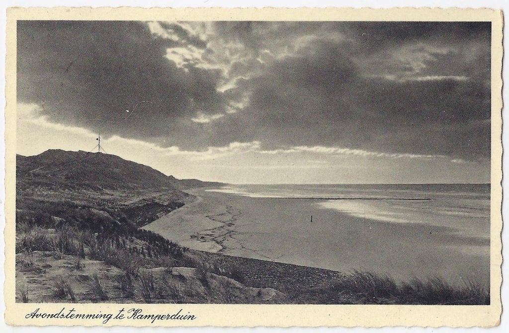 Kamperduin Avondstemming Oude gelopen Ansichtkaart ( 8667, Ophalen of Verzenden, 1960 tot 1980, Gelopen