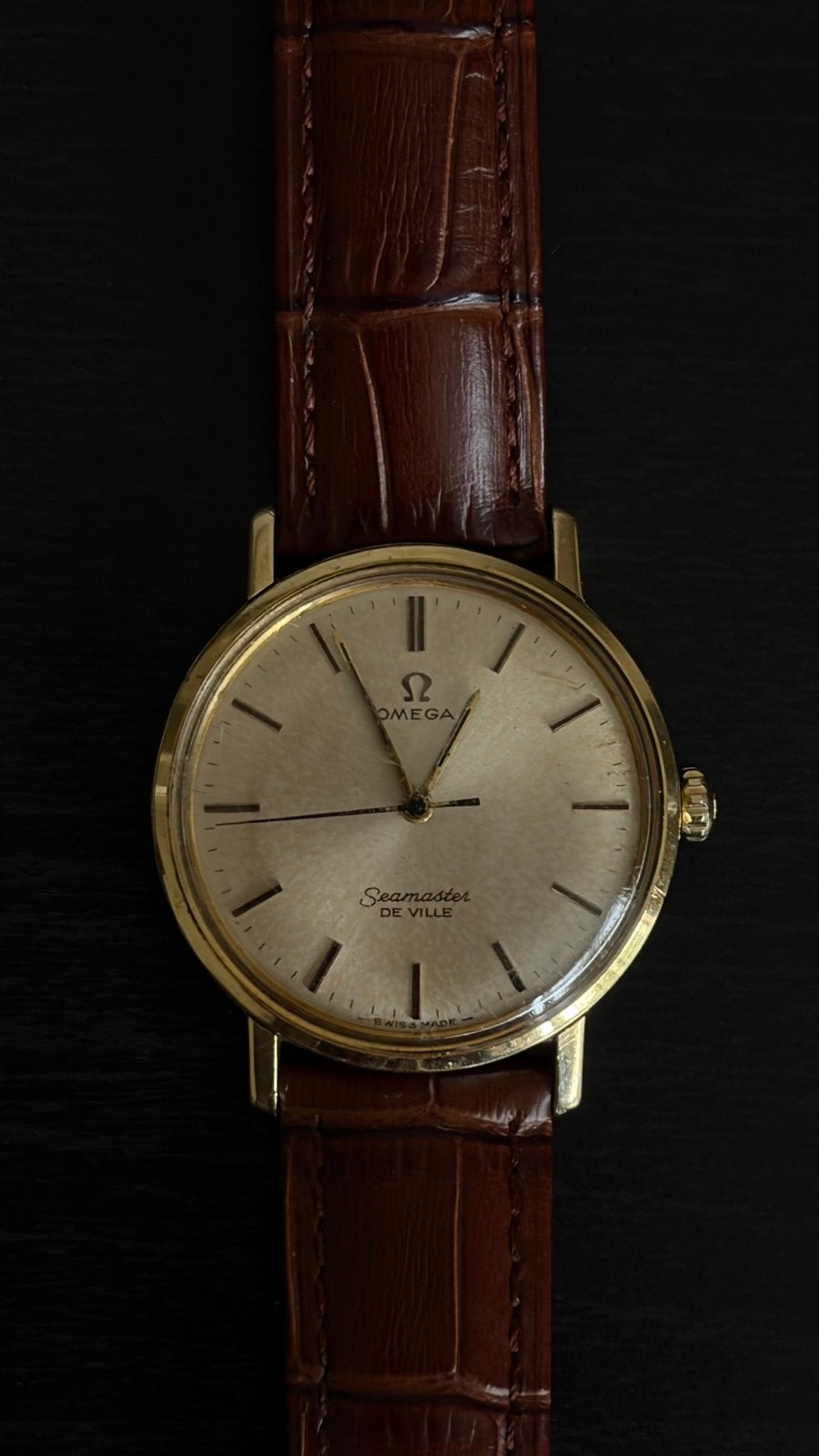 Omega Seamaster Deville, Ophalen of Verzenden, Goud, Omega, 1960 of later