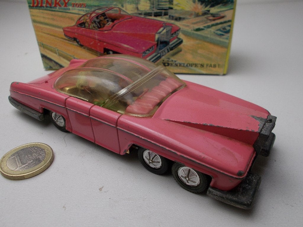 1966 Dinky Toys 100. FAB 1. Uit Thunderbirds + DOOS (-D-), Ophalen of Verzenden, Zo goed als nieuw, Auto, Dinky Toys