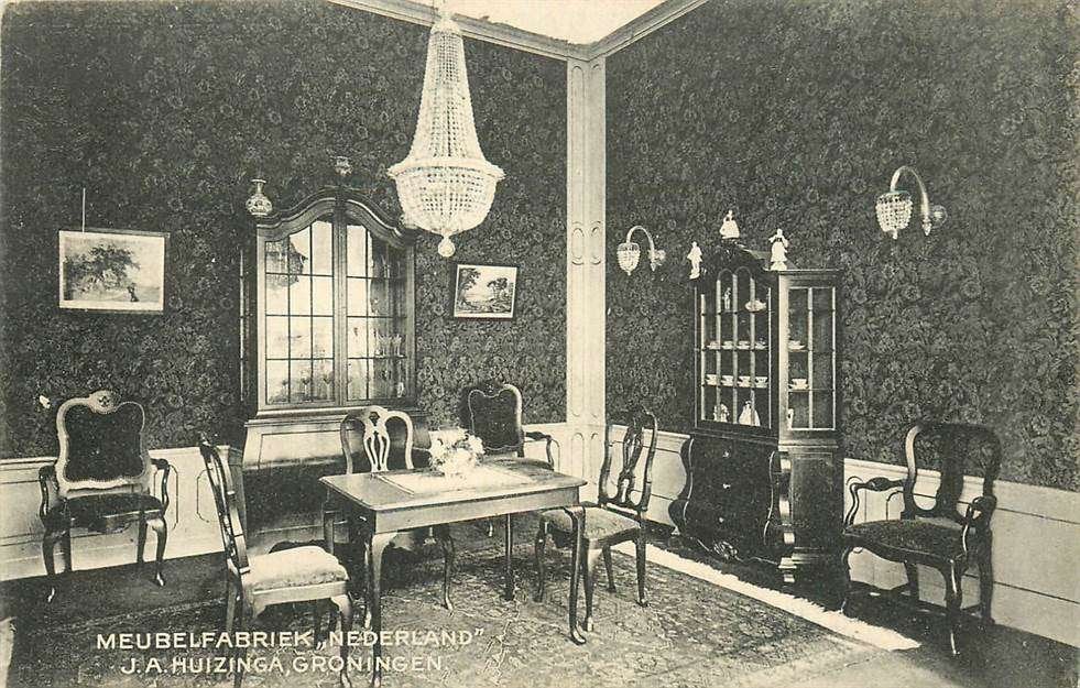 304-206-041 Groningen Meubelfabriek Nederland JA Huizinga, Verzamelen, Verzenden, Voor 1920, Groningen