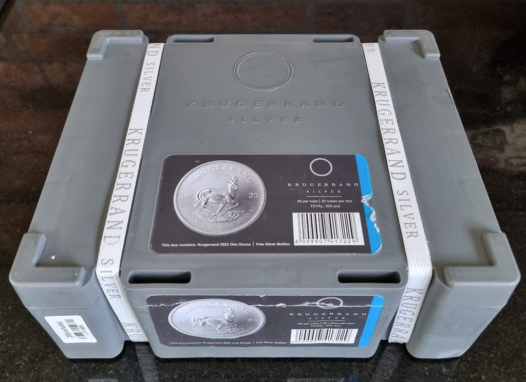 Monsterbox willekeurig 500 x 1 oz .999 zilveren munten., Ophalen, Zilver