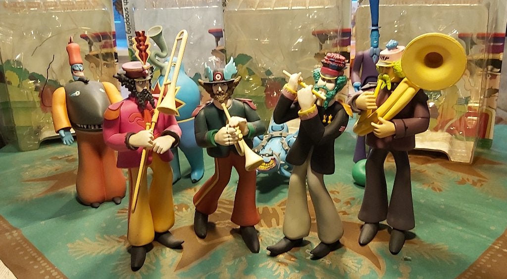The Beatles Poppen Sgt.Peppers Lonely Hearts Club Band ., Ophalen of Verzenden, Gebruikt, Pop, Beeldje of Miniatuur