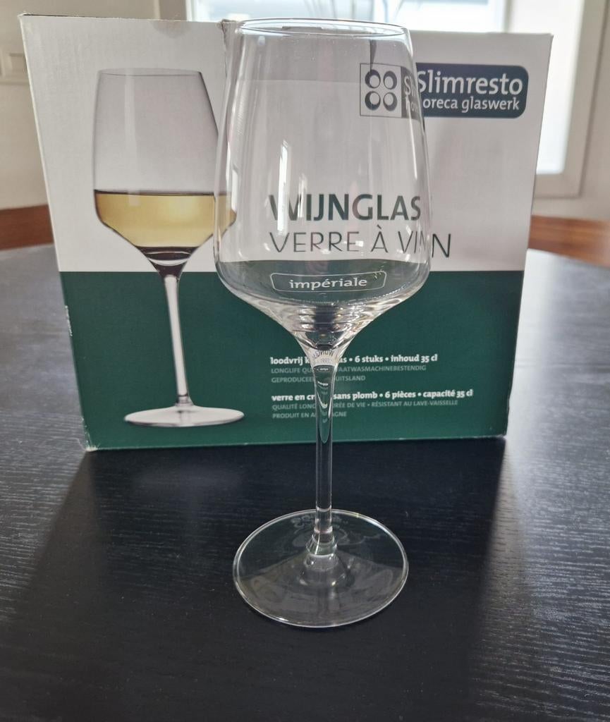 Slimresto Witte Wijnglazen 35cl - 34 Stuks, Ophalen