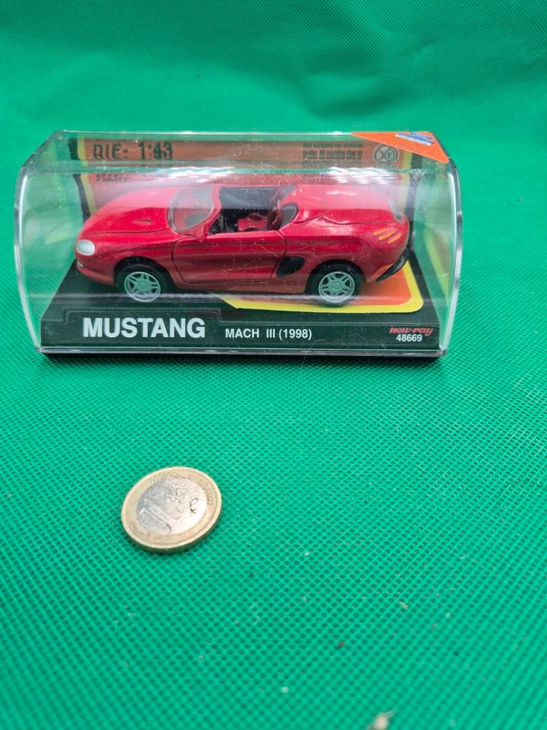 247 mustang 1/43 newray, Ophalen of Verzenden, Zo goed als nieuw, Auto, Overige merken