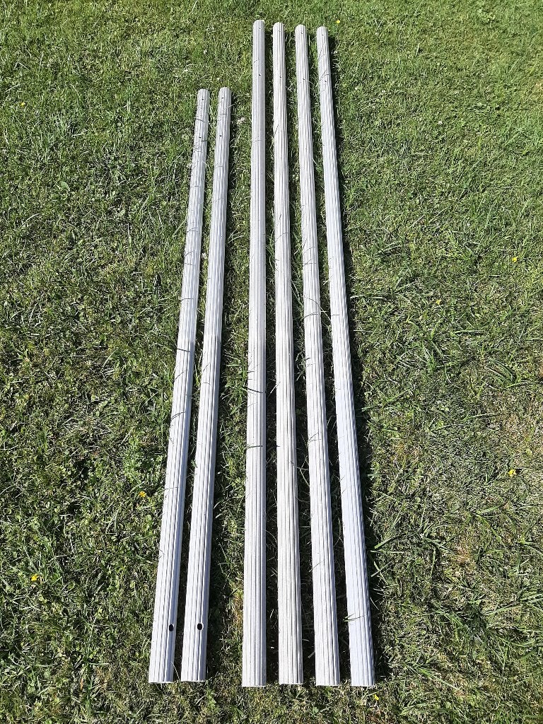 Buispalen van geanodiseerd  aluminium 50 mm rond lang 2 /2,5, Doe-het-zelf en Verbouw, Metalen, Ophalen, Zo goed als nieuw, Aluminium