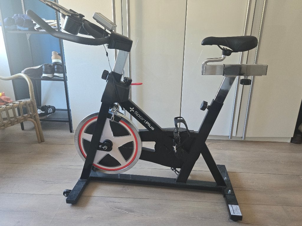 Spinbike van Sportplus, Sport en Fitness, Ophalen, Buik, Spinningfiets, Zo goed als nieuw