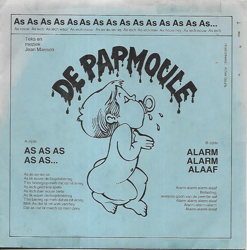 De Papmoule - As as as as as, 10 inch, Single, Ophalen of Verzenden, Zo goed als nieuw