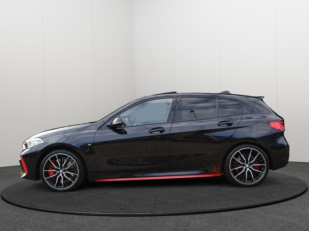 BMW 1-serie 128ti M-Sport Performance 265PK Pano/H&K/HUD, Auto's, Gebruikt, 4 cilinders, Zwart, Leder