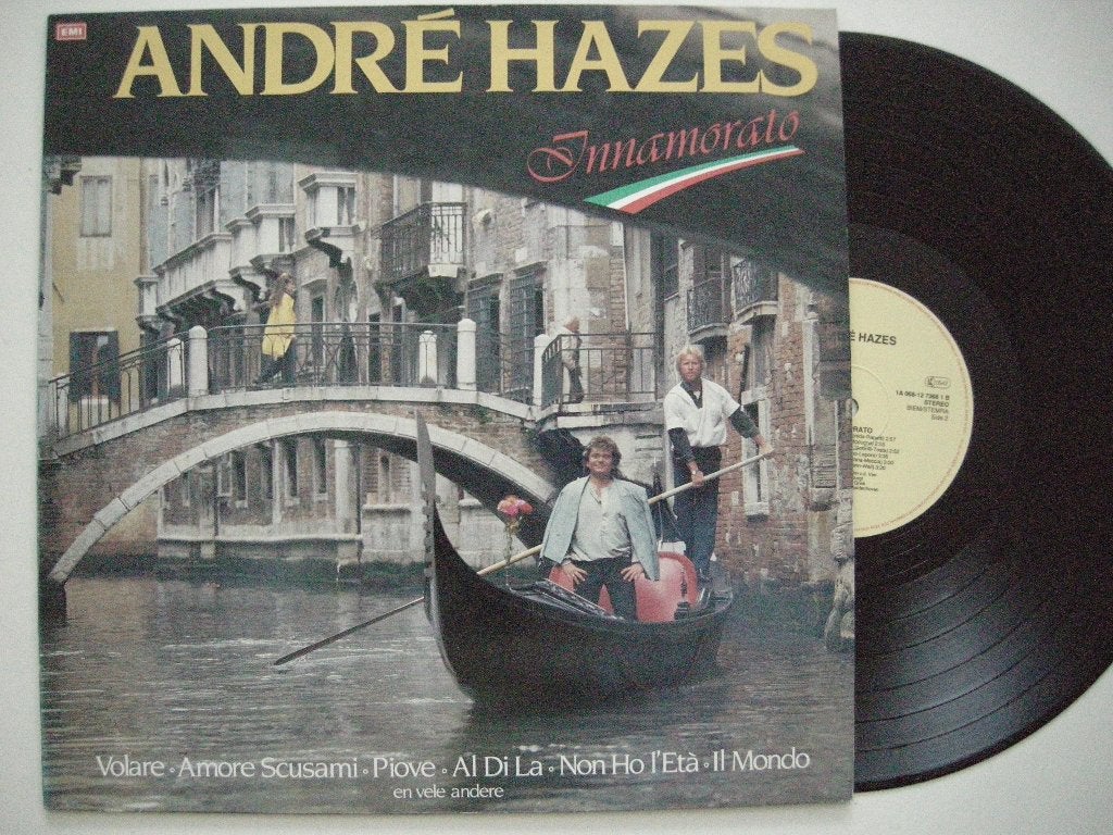 Andre Hazes Innamorato - LP vinyl zgan, Ophalen, Zo goed als nieuw, 12 inch, Levenslied of Smartlap