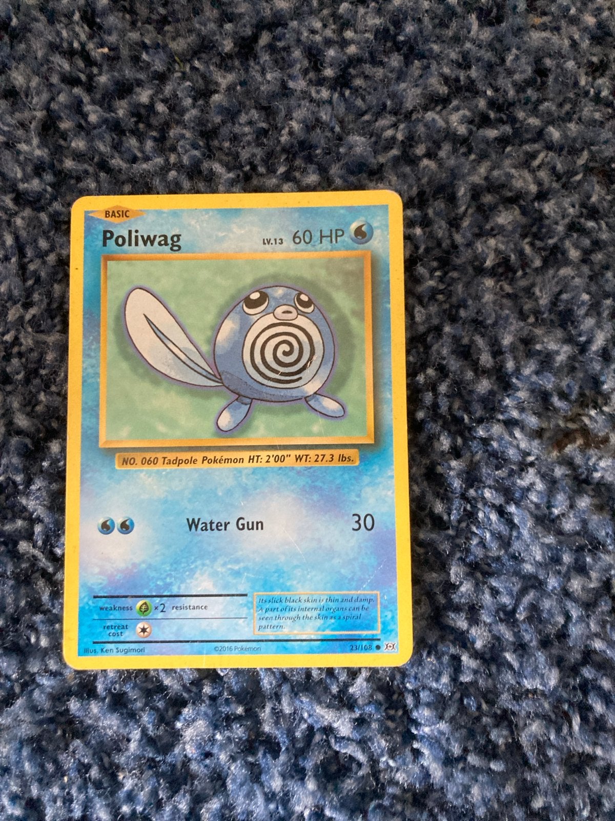 Pokémon kaarten: Poliwag, Sandshrew, Pikachu (basis), Verzenden, Gebruikt, Meerdere kaarten