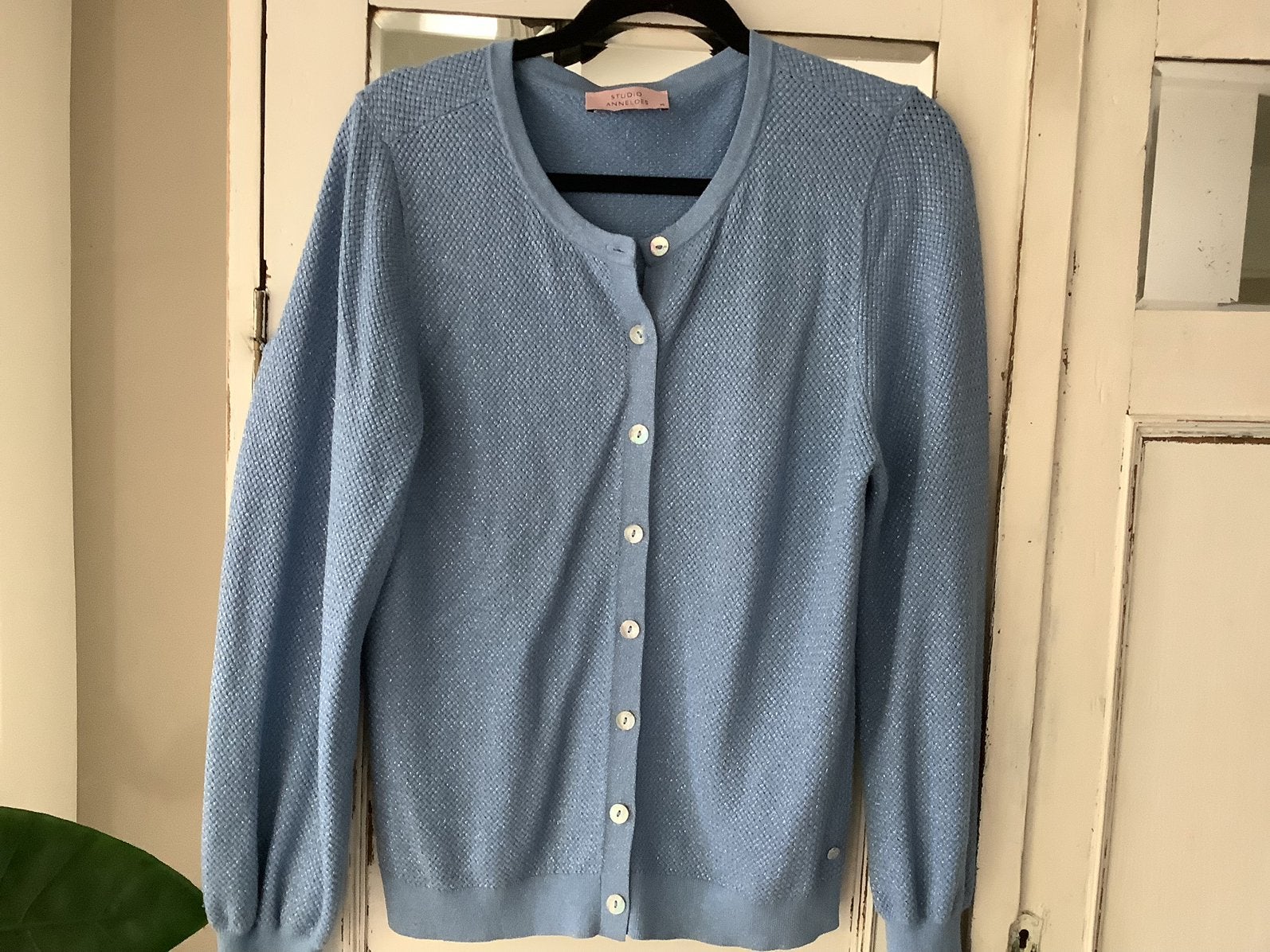 Studio Anneloes vestje met subtiele glitter M, Ophalen of Verzenden, Nieuw, Maat 38/40 (M), Blauw