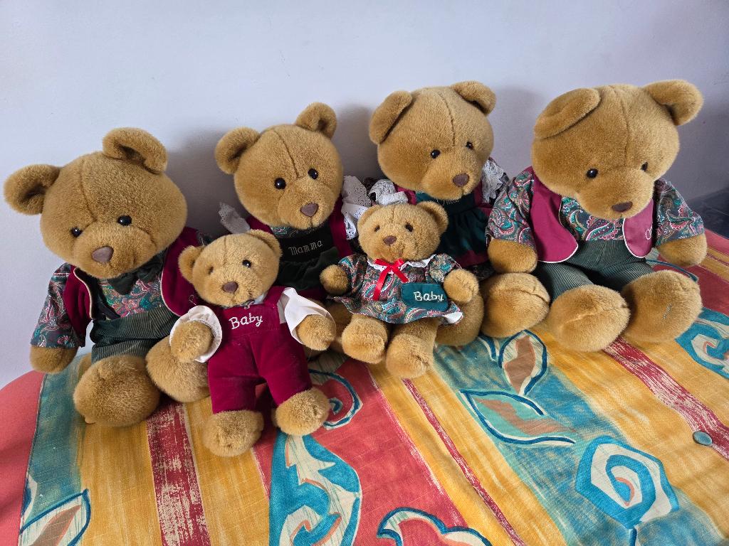 Beren familie, Verzamelen, Beren en Cherished Teddies, Ophalen, Gebruikt, Stoffen beer, Overige merken