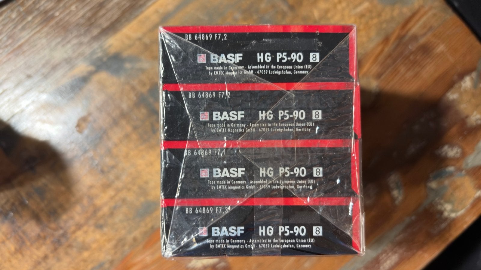 Nieuwe BASF HG P5-90 8mm videocassettes (4 stuks), Ophalen of Verzenden, 8mm film