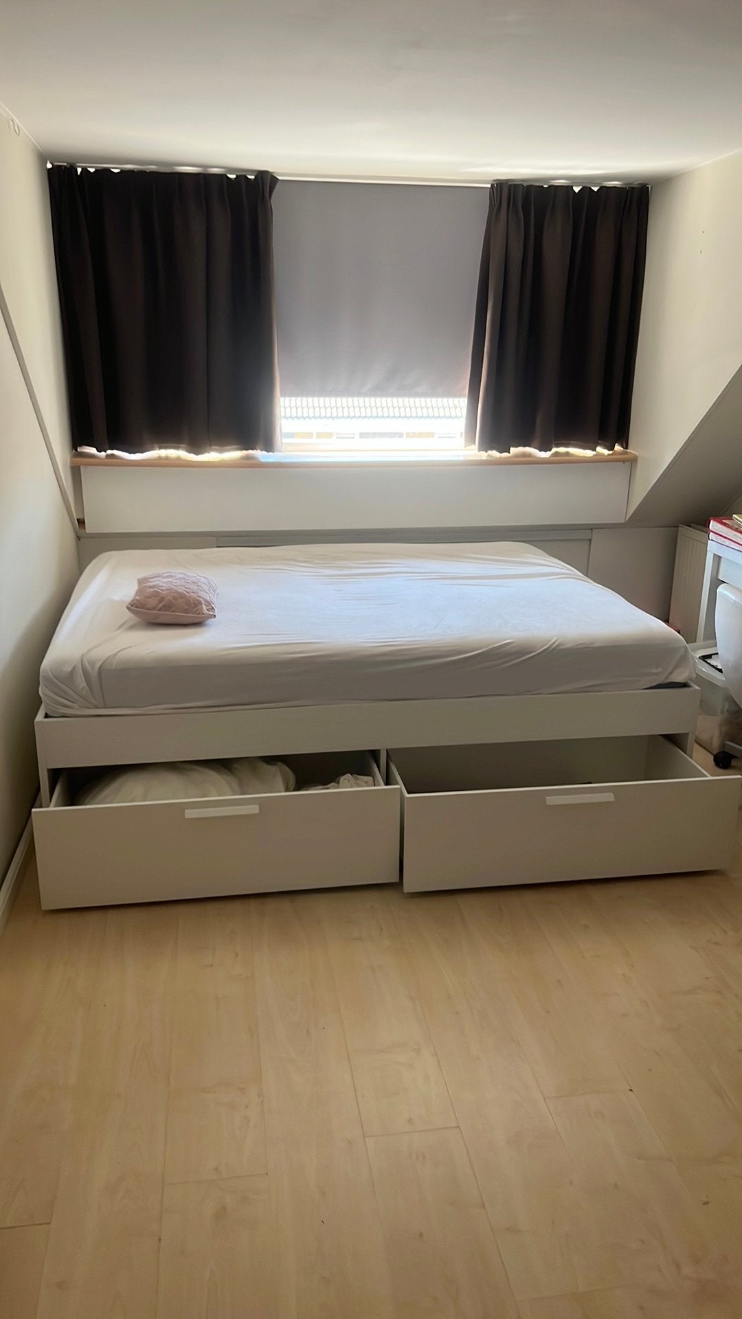 Ikea bed 160x200 cm, Huis en Inrichting, Slaapkamer | Complete slaapkamers, Ophalen, Zo goed als nieuw, Tweepersoons
