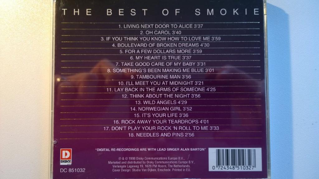 Smokie - The Best Of, Ophalen of Verzenden, Zo goed als nieuw, Poprock