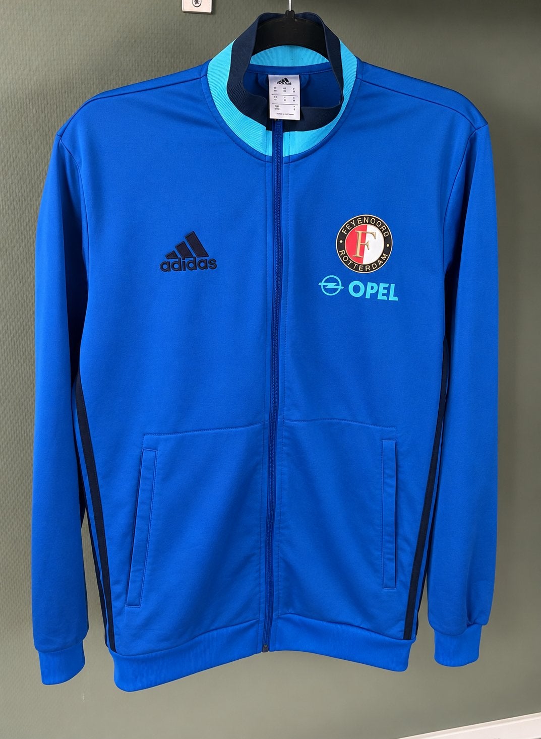 Feyenoord Adidas trainingspak 2016/17 kampioensjaar Opel, Kleding | Heren, Ophalen of Verzenden, Zo goed als nieuw, Blauw, Voetbal